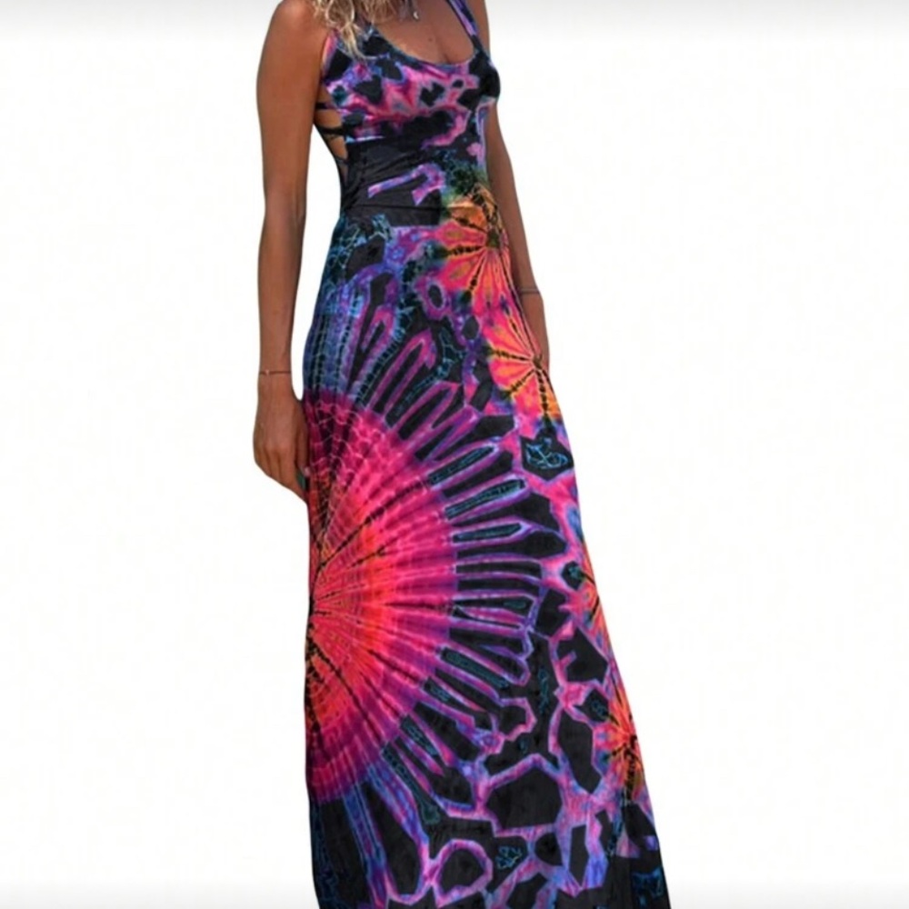 Vibrant Multicolor Maxi Dress